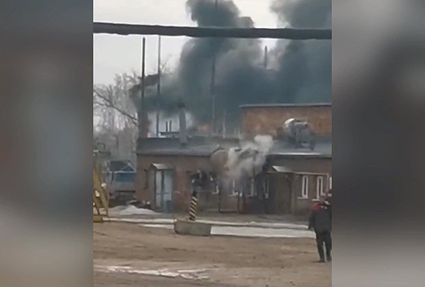 Атака беспилотника на завод «Северсталь»
