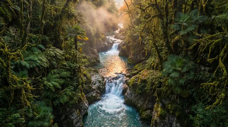 Каньон реки хоста в хостинском районе сочи